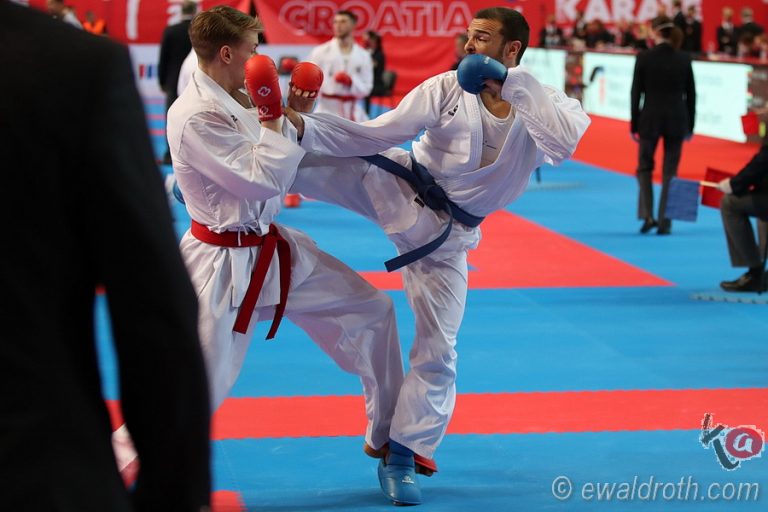 Stefan Pokorny bei der EKF Karate EM 2021